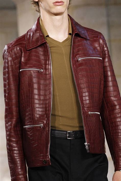 hermes men's leather jacket|Hermes jacket men's.